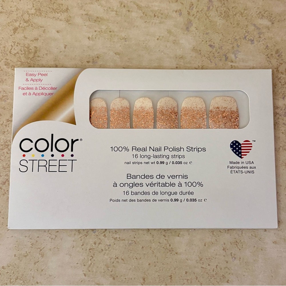 3/$25 Color Street Nail Polish Strips - Coming up Rose Gold